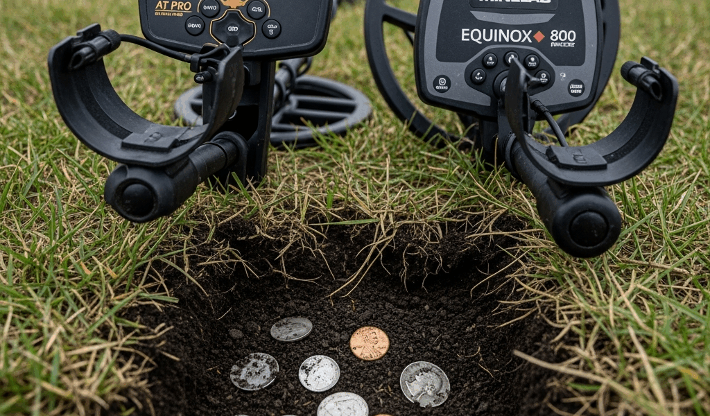 Garrett AT Pro vs Minelab Equinox 600 for Coin Shooting