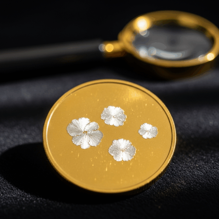 Why Your Gold Coin Has White Spots After Storage