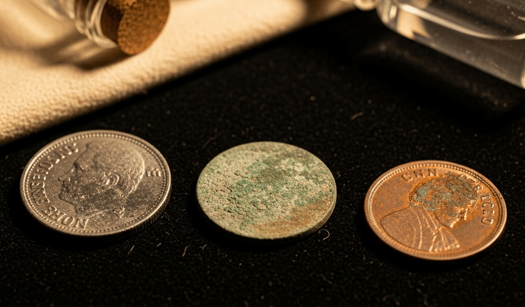 Why Are My Old Coins Turning Black After Cleaning