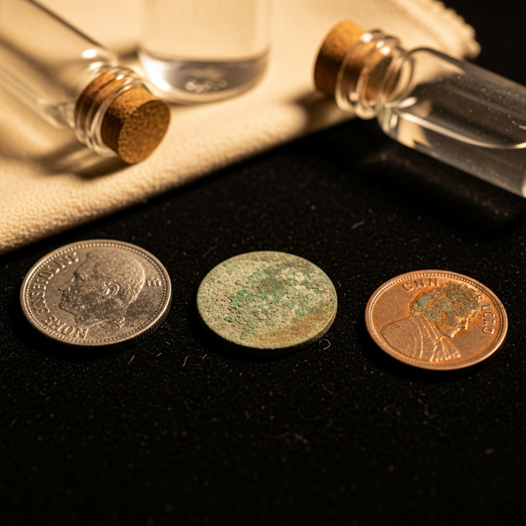 Why Are My Old Coins Turning Black After Cleaning