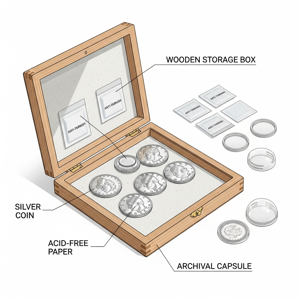 How to Store Silver Coins Without Them Toning