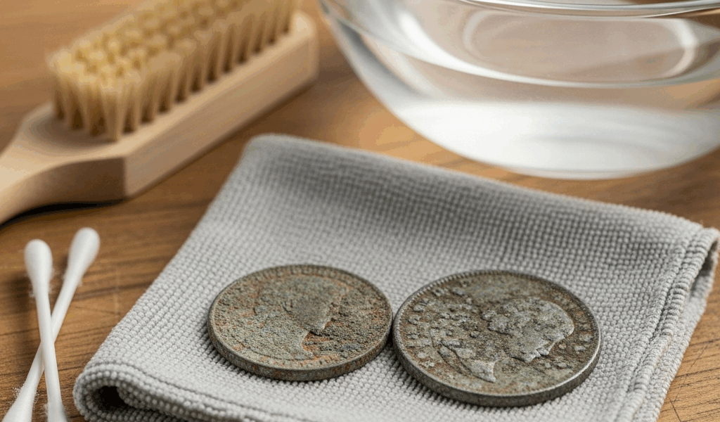 How to Clean Coins Found Metal Detecting Without Destroying Value
