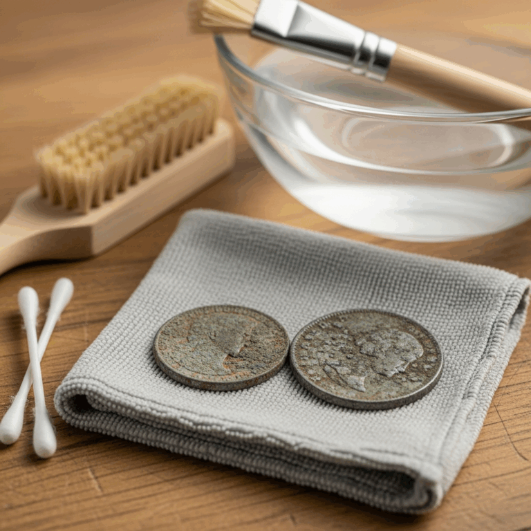 How to Clean Coins Found Metal Detecting Without Destroying Value